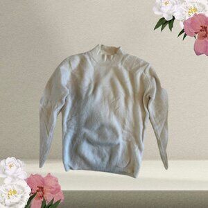 White Knit Sweater Ragan (S)